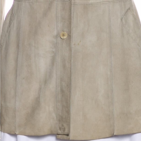 Dolce & Gabbana
Leather Long Sleeve Button-Up Top Size Small Camel Suede - Picture 4 of 4